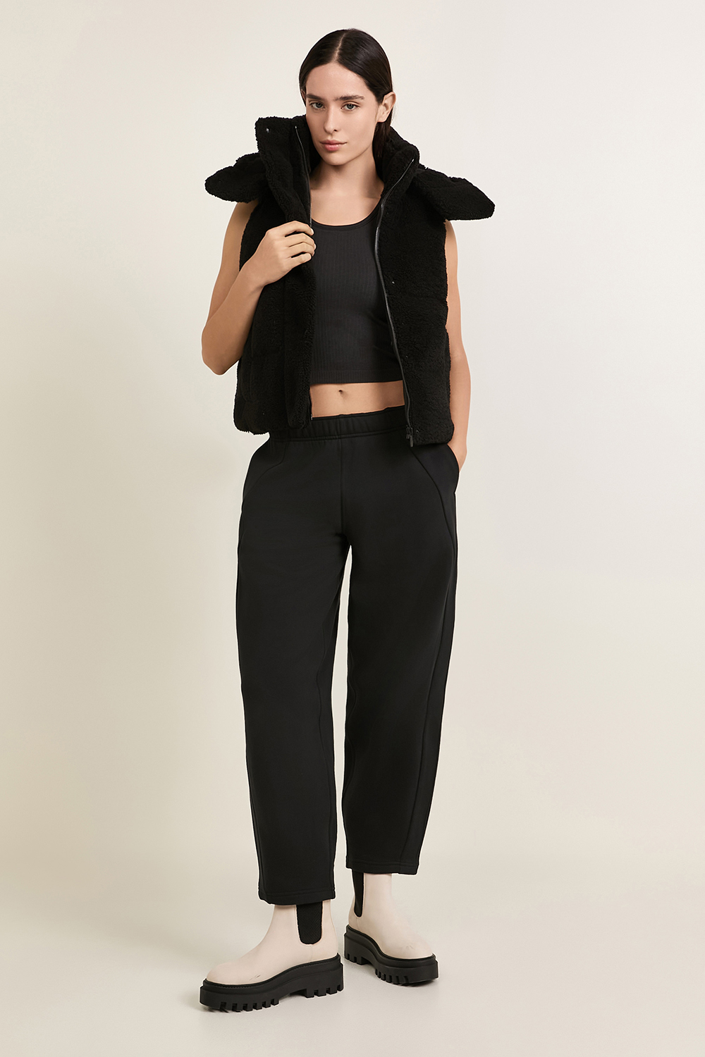 Wunder Puff Cropped Vest Textured Fleece LULULEMON